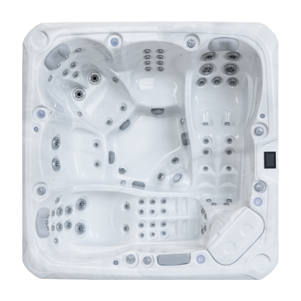 Intérieur spacieux du Spa Divine Line Orion, conçu pour une immersion totale avec un design ergonomique et un confort optimal.