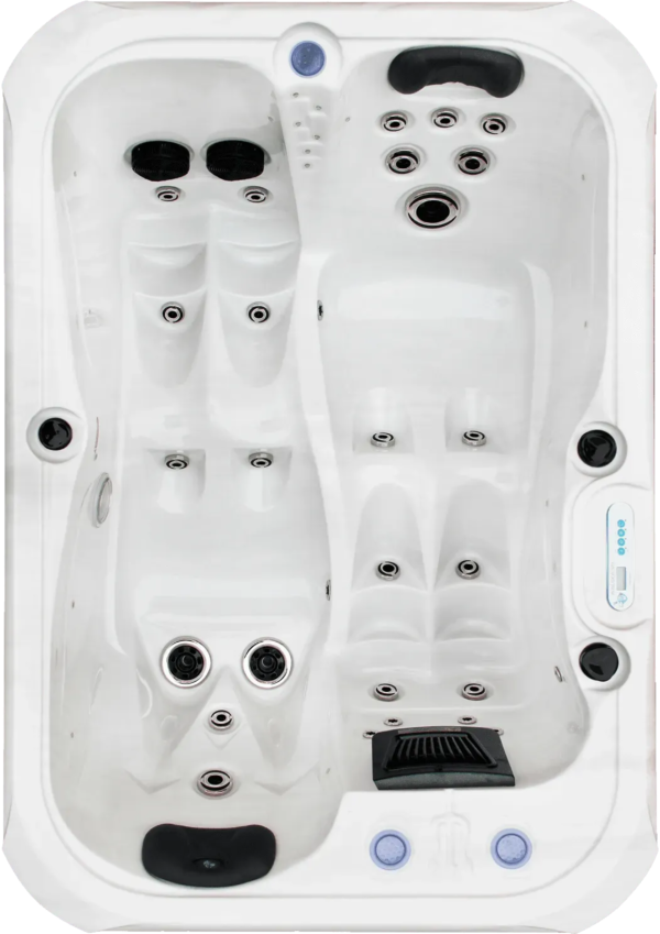 Vue détaillée de la cuve du Spa Sublime Line Léna, offrant un design spacieux et un confort optimal pour une relaxation en immersion.
