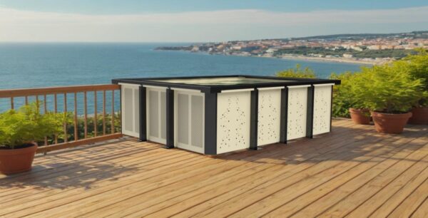 Piscine en panneau modulaire en aluminium - 3mx3m – Image 8