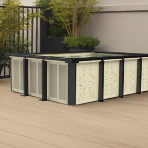 Piscine en panneau modulaire en aluminium – 2,5mx3m