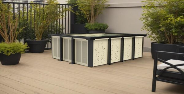 Piscine en panneau modulaire en aluminium - 3mx3m – Image 6