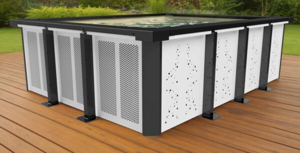 Piscine en panneau modulaire en aluminium - 3mx3m – Image 5