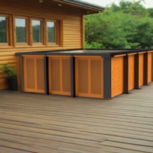 Piscine en panneau modulaire en aluminium – 2,25mX2,25m
